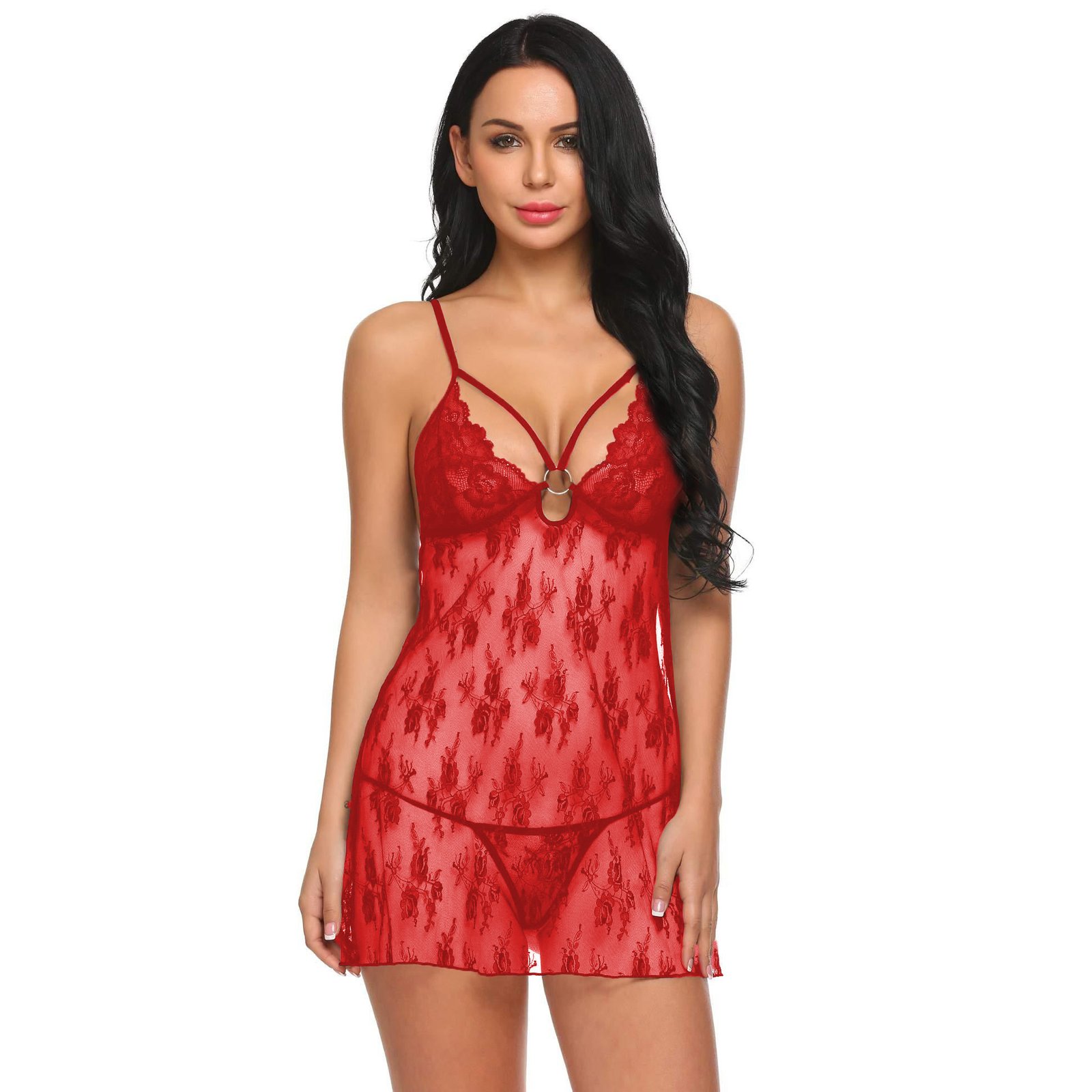 Women's Back Open Babydoll Lingerie -12643 11 Women's Back Open Babydoll Lingerie -12643 - Image 11