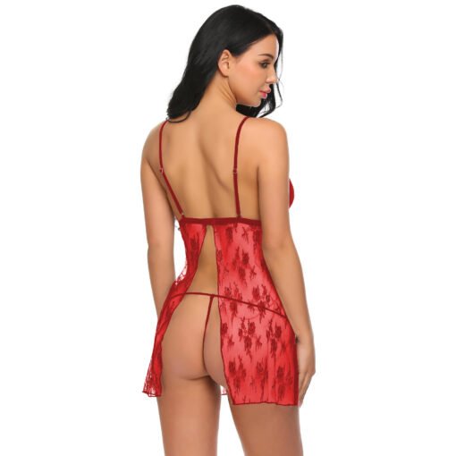 Women's Back Open Babydoll Lingerie -12643 - Image 12
