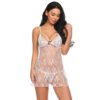 Women's Back Open Babydoll Lingerie -12643 41 - BD 12643 WH 3