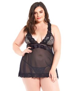 19005- Women's Plus Size Racerback Babydoll