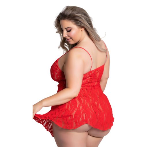 19006-Women's Plus Size Short Length Babydoll - Image 5