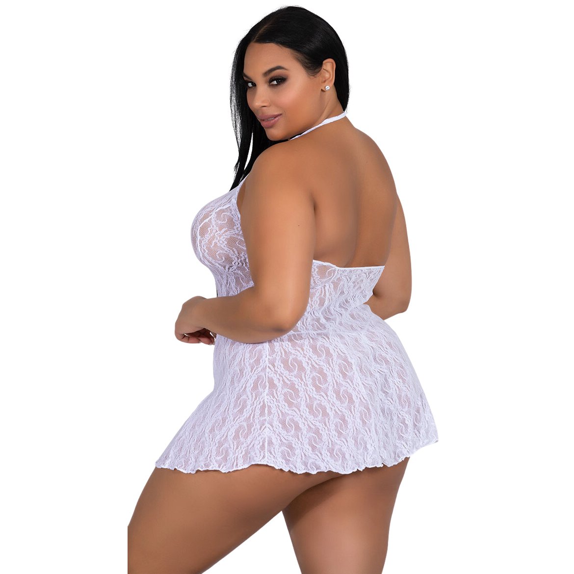 Plus Size Halter Neck Babydoll for Women-19014 19 Plus Size Halter Neck Babydoll for Women-19014 - Image 19