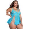 Plus Size Front Open Babydoll for Women-19037 6 - BD 19037 LBL 2