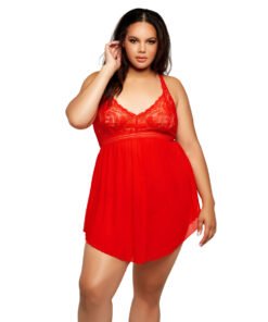 Plus Size V Neck Babydoll for Women-19042