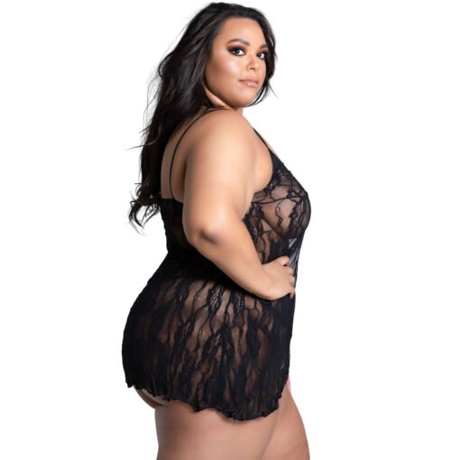 Plus Size Front Open Babydoll for Women-19043 - Image 4