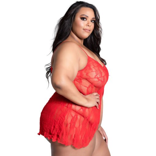 Plus Size Front Open Babydoll for Women-19043 - Image 7