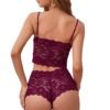 Women's Camisole Lingerie Set 74 - LS 06047 WRD 2