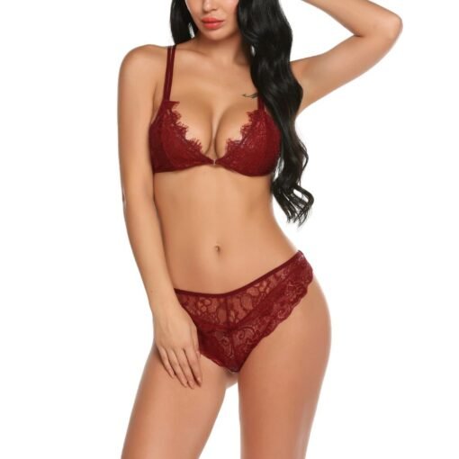Deep Neck Women Lingerie Set - Image 7
