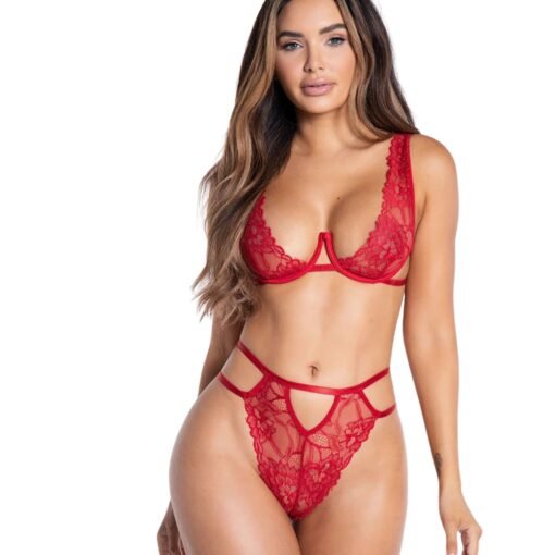 Half Cup Erotic Lingerie Set - Image 5