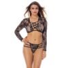 Full Sleeves Lingerie Set for Women 8 - LS 06328 BK1