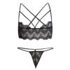 Criss Cross Lingerie Set for Women 13 - LS 06329 BK4