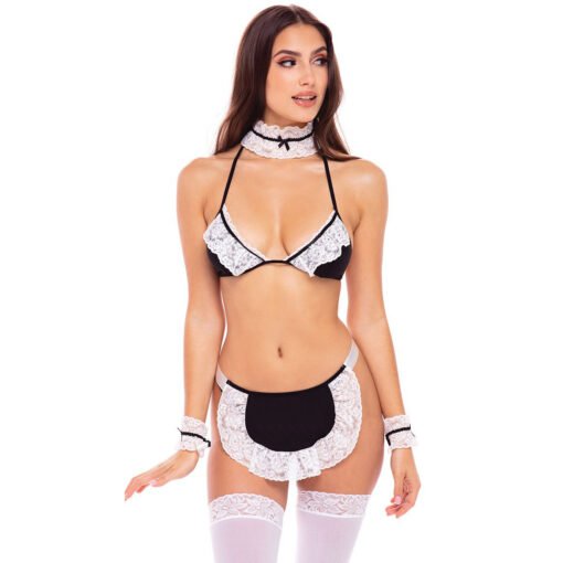 Women's Erotic Maid Roleplay Costume - 00725