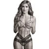 Sexy Open Cup and Crotchless Bra Set - 06696