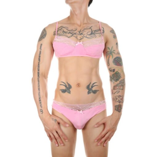 Men Sissy Intimates Bra & Panty Set - Image 2