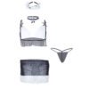 Erotic Halloween Maid Costume for Roleplay - 00423 9 - EC 00423 BK WH 4