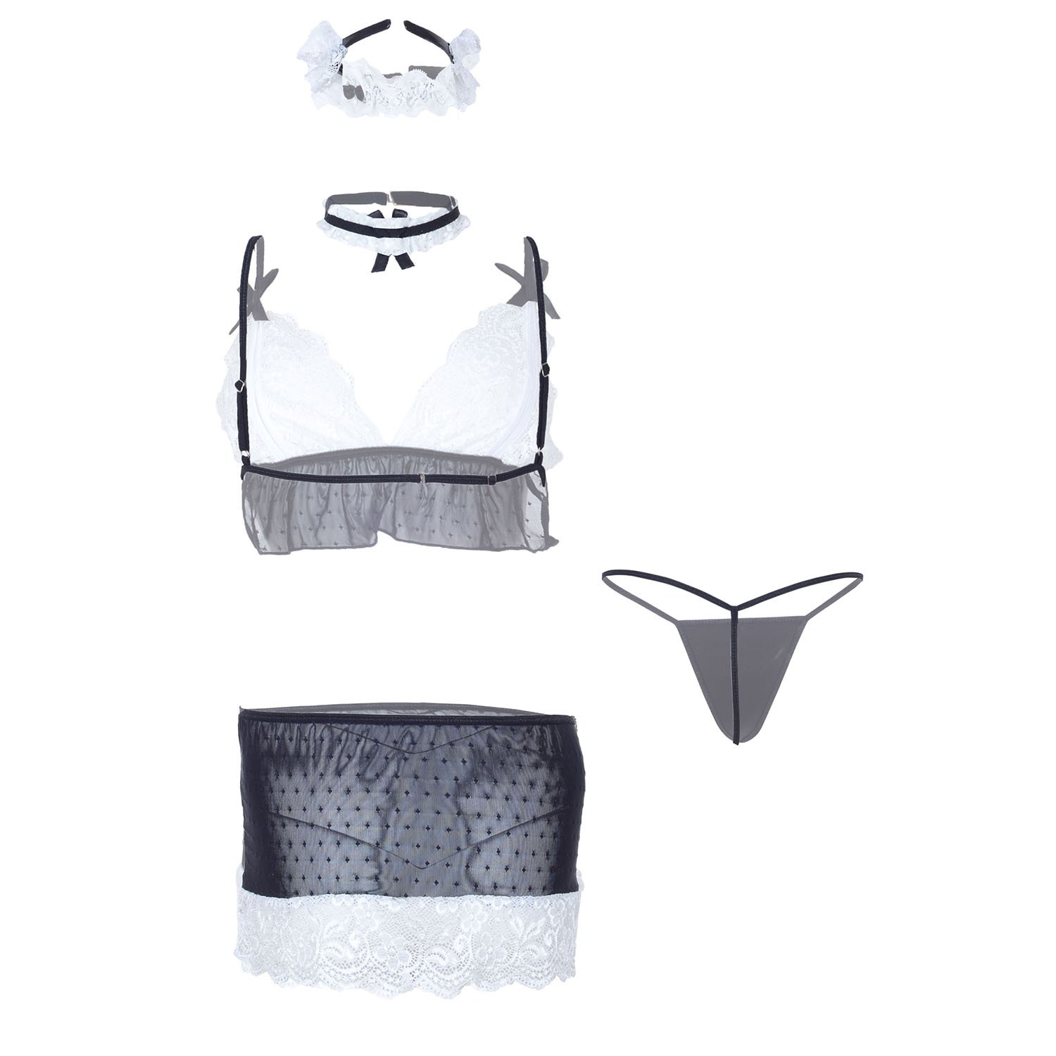 Erotic Halloween Maid Costume for Roleplay - 00423 5 Erotic Halloween Maid Costume for Roleplay - 00423 - Image 5
