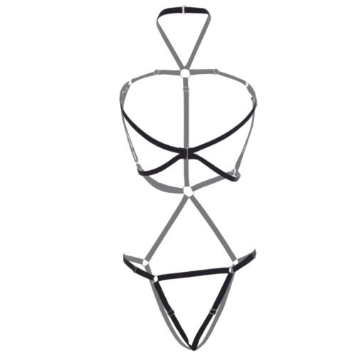 Open Cup Harness Teddy - Image 4